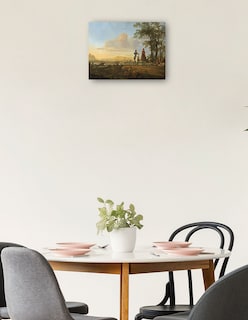 Foto 2 | Foto 2 | Cuadro Decorativo - Jinetes Y Pastores Con Ganado.- Aelbert Cuyp - Paisaje - 69x92 - Impresión En Lienzo - Fine Art Tj