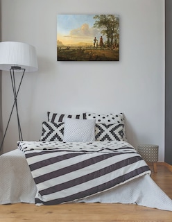 Foto 3 | Foto 3 | Cuadro Decorativo - Jinetes Y Pastores Con Ganado.- Aelbert Cuyp - Paisaje - 69x92 - Impresión En Lienzo - Fine Art Tj