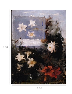 Foto 6 | Foto 6 | Cuadro Decorativo - Estudios Florales (hacia 1886)- Abbott Handerson Thayer - Floral - 69x92 - Impresión En Lienzo - Fine Art Tj