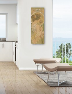 Foto 4 | Foto 4 | Cuadro Decorativo - La Primevere (1899)- Alphonse Mucha - Fotografía - 34x89 - Impresión En Lienzo - Fine Art Tj