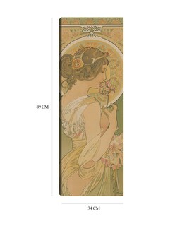 Foto 5 | Foto 5 | Cuadro Decorativo - La Primevere (1899)- Alphonse Mucha - Fotografía - 34x89 - Impresión En Lienzo - Fine Art Tj