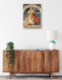 Foto 2 | Foto 2 | Cuadro Decorativo - Chocolate Ideal (antes De 1897)- Alphonse Mucha - Frases - 46x61 - Impresión En Lienzo - Fine Art Tj