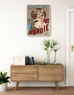 Foto 3 | Foto 3 | Cuadro Decorativo - Abadie Arroz (1898)- Alphonse Mucha - Frases - 46x61 - Impresión En Lienzo - Fine Art Tj