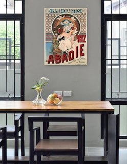 Foto 4 | Foto 4 | Cuadro Decorativo - Abadie Arroz (1898)- Alphonse Mucha - Frases - 46x61 - Impresión En Lienzo - Fine Art Tj