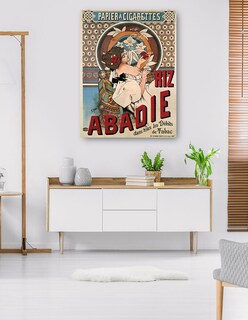 Foto 5 | Foto 5 | Cuadro Decorativo - Abadie Arroz (1898)- Alphonse Mucha - Frases - 46x61 - Impresión En Lienzo - Fine Art Tj