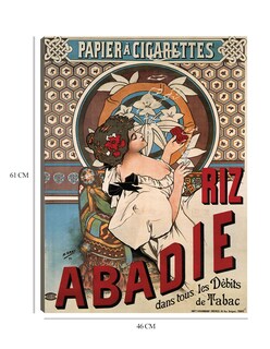 Foto 6 | Foto 6 | Cuadro Decorativo - Abadie Arroz (1898)- Alphonse Mucha - Frases - 46x61 - Impresión En Lienzo - Fine Art Tj