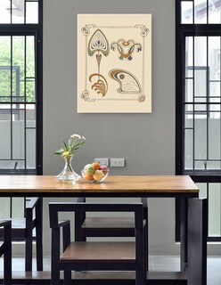 Foto 3 | Foto 3 | Cuadro Decorativo - Diseño Abstracto Basado En Alas Y Formas De Hojas. (1900)- Alphonse Mucha -impresión En Lienzo - Fine Art Tj