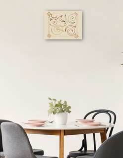 Foto 1 | Foto 1 | Cuadro Decorativo - Diseño Abstracto Basado En Arabescos. (1900)- Alphonse Mucha - 46x61 - Impresión En Lienzo - Fine Art Tj