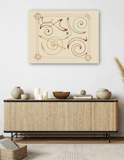 Foto 4 | Foto 4 | Cuadro Decorativo - Diseño Abstracto Basado En Arabescos. (1900)- Alphonse Mucha - 46x61 - Impresión En Lienzo - Fine Art Tj