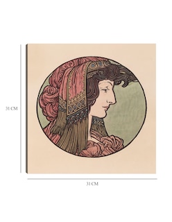 Foto 5 | Foto 5 | Cuadro Decorativo - Vidriera Para La Fachada De La Boutique Fouquet V- Alphonse Mucha-31x31- Impresión En Lienzo - Fine Art Tj