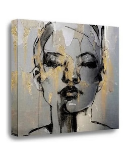 Foto 1 | Foto 1 | Canvas Decorativo Moderno Retrato Rostro De Mujer 90x90 Cm