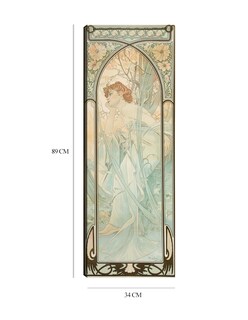 Foto 4 | Foto 4 | Cuadro Decorativo - Ensueño Nocturno, De Times Of Day (1899)- Alphonse Mucha-34x89- Impresión En Lienzo - Fine Art Tj