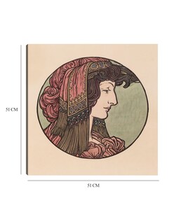 Foto 5 | Foto 5 | Cuadro Decorativo - Vidriera Para La Fachada De La Boutique Fouquet V- Alphonse Mucha -51x51 - Impresión En Lienzo - Fine Art Tj