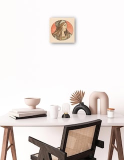 Foto 1 | Foto 1 | Cuadro Decorativo - Vidriera Para La Fachada De La Boutique Fouquet Ii- Alphonse Mucha-31x31 - Impresión En Lienzo - Fine Art Tj