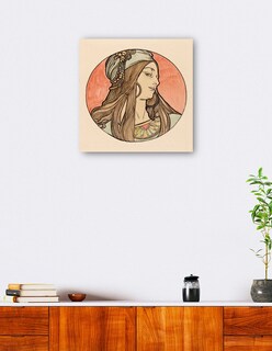 Foto 4 | Foto 4 | Cuadro Decorativo - Vidriera Para La Fachada De La Boutique Fouquet Ii- Alphonse Mucha-31x31 - Impresión En Lienzo - Fine Art Tj