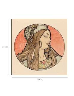 Foto 5 | Foto 5 | Cuadro Decorativo - Vidriera Para La Fachada De La Boutique Fouquet Ii- Alphonse Mucha-31x31 - Impresión En Lienzo - Fine Art Tj