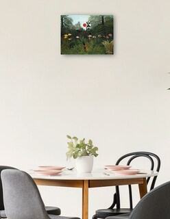 Foto 2 | Foto 2 | Cuadro Decorativo - Tigre En Una Tormenta Tropical (1891)- Henri Rousseau - Paisaje - 28x36 - Impresión En Lienzo - Fine Art Tj