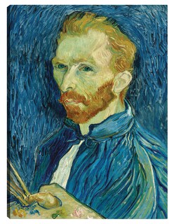 Foto 1 | Foto 1 | Cuadro Decorativo - Autorretrato 1889- Vincent Van Gogh - Fotografía - 46x61 - Impresión En Lienzo - Fine Art Tj