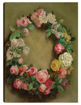 Cuadro Decorativo - Couronne De Roses (hacia 1858)- Pierre-auguste Renoir  - Floral - 28x36 - Impresión En Lienzo - Fine Art Tj