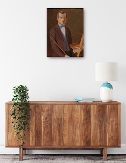 Foto 2 | Foto 2 | Cuadro Decorativo - Autorretrato (1849 - 1852)- Ferdinand Von Wright - Fotografía - 28x36 - Impresión En Lienzo - Fine Art Tj
