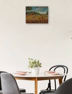 Foto 2 | Foto 2 | Cuadro Decorativo - El Fin De La Caza, C. 1800- American 19th Century - Paisaje - 77x102 - Impresión En Lienzo - Fine Art Tj
