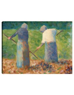 Foto 1 | Foto 1 | Cuadro Decorativo - Henificadores En Montfermeil- Georges Seurat - Religión - 46x61 - Impresión En Lienzo - Fine Art Tj