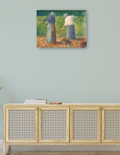 Foto 4 | Foto 4 | Cuadro Decorativo - Henificadores En Montfermeil- Georges Seurat - Religión - 46x61 - Impresión En Lienzo - Fine Art Tj
