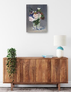 Foto 2 | Foto 2 | Cuadro Decorativo - Flores En Un Jarrón De Cristal (c. 1882)- Edouard Manet - Floral - 69x92 - Impresión En Lienzo - Fine Art Tj