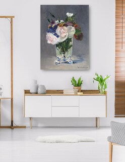 Foto 5 | Foto 5 | Cuadro Decorativo - Flores En Un Jarrón De Cristal (c. 1882)- Edouard Manet - Floral - 69x92 - Impresión En Lienzo - Fine Art Tj