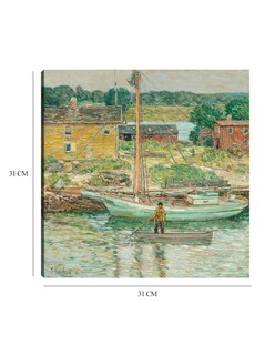 Foto 6 | Foto 6 | Cuadro Decorativo - Balandra De Ostras, Cos Cob, 1902- Childe Hassam - Costa - 31x31 - Impresión En Lienzo - Fine Art Tj