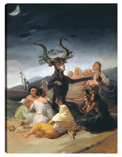 Foto 1 | Foto 1 | Cuadro Decorativo - Arte Del Sábado De Brujas- Franciso De Goya - Religión - 28x36 - Impresión En Lienzo - Fine Art Tj