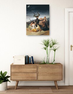 Foto 3 | Foto 3 | Cuadro Decorativo - Arte Del Sábado De Brujas- Franciso De Goya - Religión - 28x36 - Impresión En Lienzo - Fine Art Tj