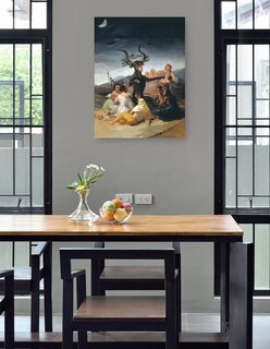 Foto 4 | Foto 4 | Cuadro Decorativo - Arte Del Sábado De Brujas- Franciso De Goya - Religión - 28x36 - Impresión En Lienzo - Fine Art Tj