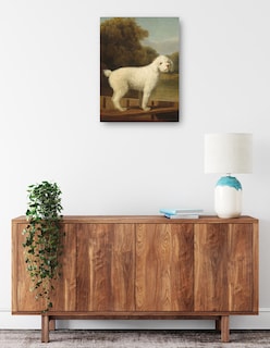 Foto 2 | Foto 2 | Cuadro Decorativo - Caniche Blanco En Una Batea, C. 1780- George Stubbs - Animales - 46x61 - Impresión En Lienzo - Fine Art Tj