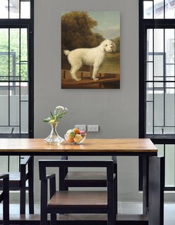 Foto 4 | Foto 4 | Cuadro Decorativo - Caniche Blanco En Una Batea, C. 1780- George Stubbs - Animales - 46x61 - Impresión En Lienzo - Fine Art Tj
