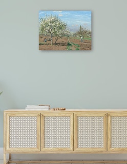 Foto 4 | Foto 4 | Cuadro Decorativo - Huerto En Flor Louveciennes- Camille Pissarro - Religión - 69x92 - Impresión En Lienzo - Fine Art Tj