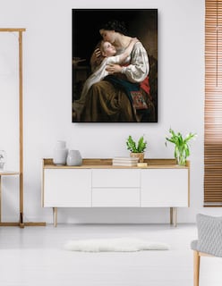 Foto 5 | Foto 5 | Cuadro Decorativo - La Palanca (1865)- William Bouguereau - Fotografía - 69x92 - Impresión En Lienzo - Fine Art Tj