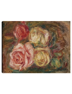 Foto 1 | Foto 1 | Cuadro Decorativo - Rosas (1917)- Pierre-auguste Renoir - Religión - 46x61 - Impresión En Lienzo - Fine Art Tj