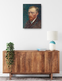 Foto 2 | Foto 2 | Cuadro Decorativo - Autorretrato 1887- Vincent Van Gogh - Fotografía - 28x36 - Impresión En Lienzo - Fine Art Tj