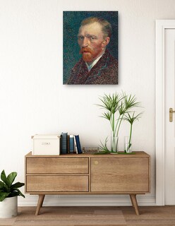 Foto 3 | Foto 3 | Cuadro Decorativo - Autorretrato 1887- Vincent Van Gogh - Fotografía - 28x36 - Impresión En Lienzo - Fine Art Tj
