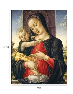 Foto 6 | Foto 6 | Cuadro Decorativo - Virgen Y El Niño, C. 1475- Bartolomeo Vivarini - Religión - 77x102 - Impresión En Lienzo - Fine Art Tj
