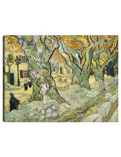 Foto 1 | Foto 1 | Cuadro Decorativo - Los Reparadores De Carreteras- Vincent Van Gogh - Paisaje - 28x36 - Impresión En Lienzo - Fine Art Tj