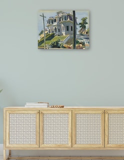 Foto 4 | Foto 4 | Cuadro Decorativo - La Casa De Haskell (1924)- Edward Hopper - Ciudades - 46x61 - Impresión En Lienzo - Fine Art Tj