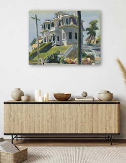 Foto 5 | Foto 5 | Cuadro Decorativo - La Casa De Haskell (1924)- Edward Hopper - Ciudades - 46x61 - Impresión En Lienzo - Fine Art Tj