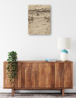 Foto 2 | Foto 2 | Cuadro Decorativo - La Cosecha (1888)- Vincent Van Gogh - Abstracto - 69x92 - Impresión En Lienzo - Fine Art Tj