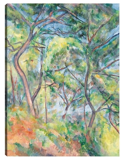 Foto 1 | Foto 1 | Cuadro Decorativo - Sous-bois (hacia 1894)- Paul Cézanne - Paisaje - 46x61 - Impresión En Lienzo - Fine Art Tj