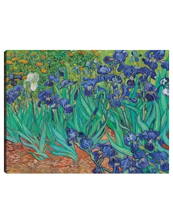 Foto 1 | Foto 1 | Cuadro Decorativo - Iris (1889)- Vincent Van Gogh - Floral - 69x92 - Impresión En Lienzo - Fine Art Tj