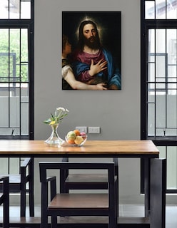 Foto 4 | Foto 4 | Cuadro Decorativo - La Tentación De Cristo (c. 1516-25)- Titian - Religión - 46x61 - Impresión En Lienzo - Fine Art Tj