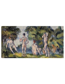 Foto 1 | Foto 1 | Cuadro Decorativo - Bañistas (1890)- Paul Cézanne - Fotografía - 34x64 - Impresión En Lienzo - Fine Art Tj