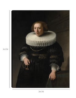 Foto 6 | Foto 6 | Cuadro Decorativo - Retrato De Una Mujer (1632)- Rembrandt Van Rijn - Fotografía - 28x36 - Impresión En Lienzo - Fine Art Tj